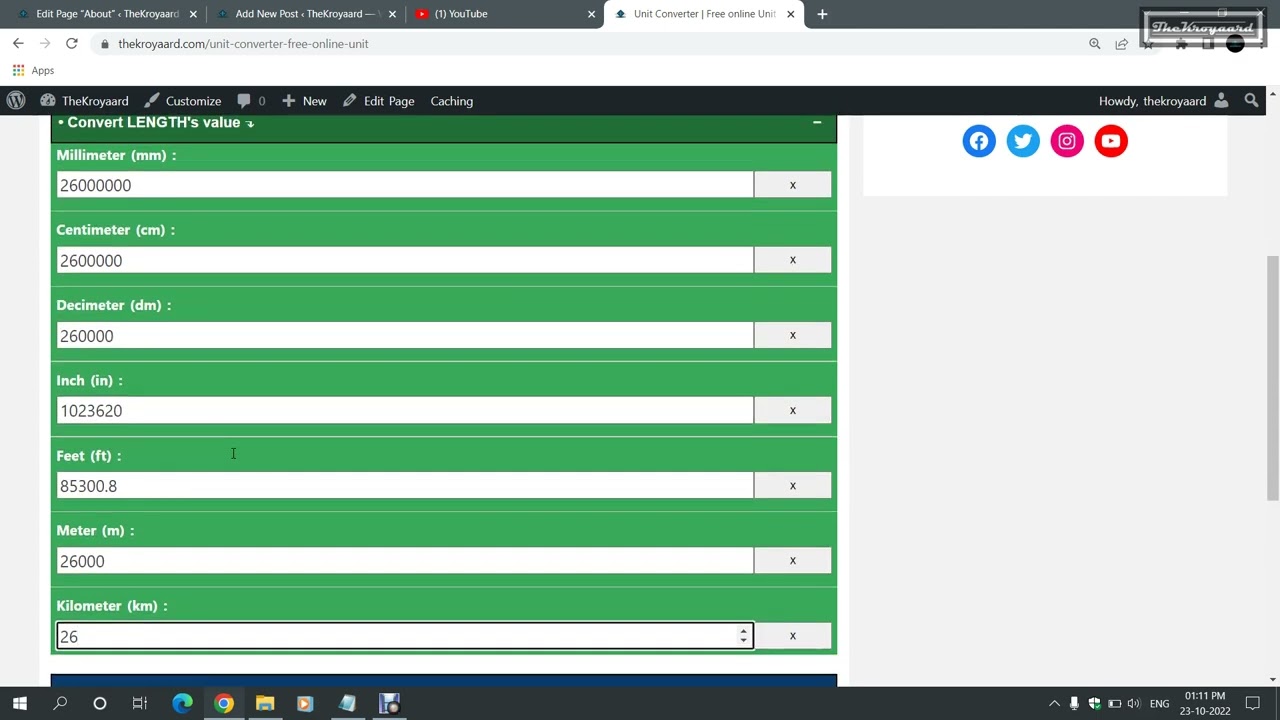 How To Make Length Converter Tool