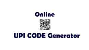 UPI-code-generator